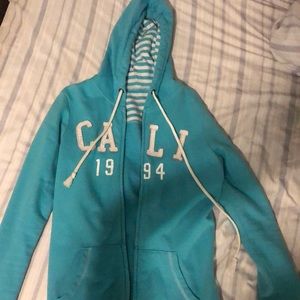 X-small Old Navy Blue Zipper Sweatshirt